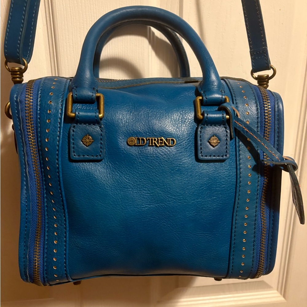 Blue Leather Women's Bag